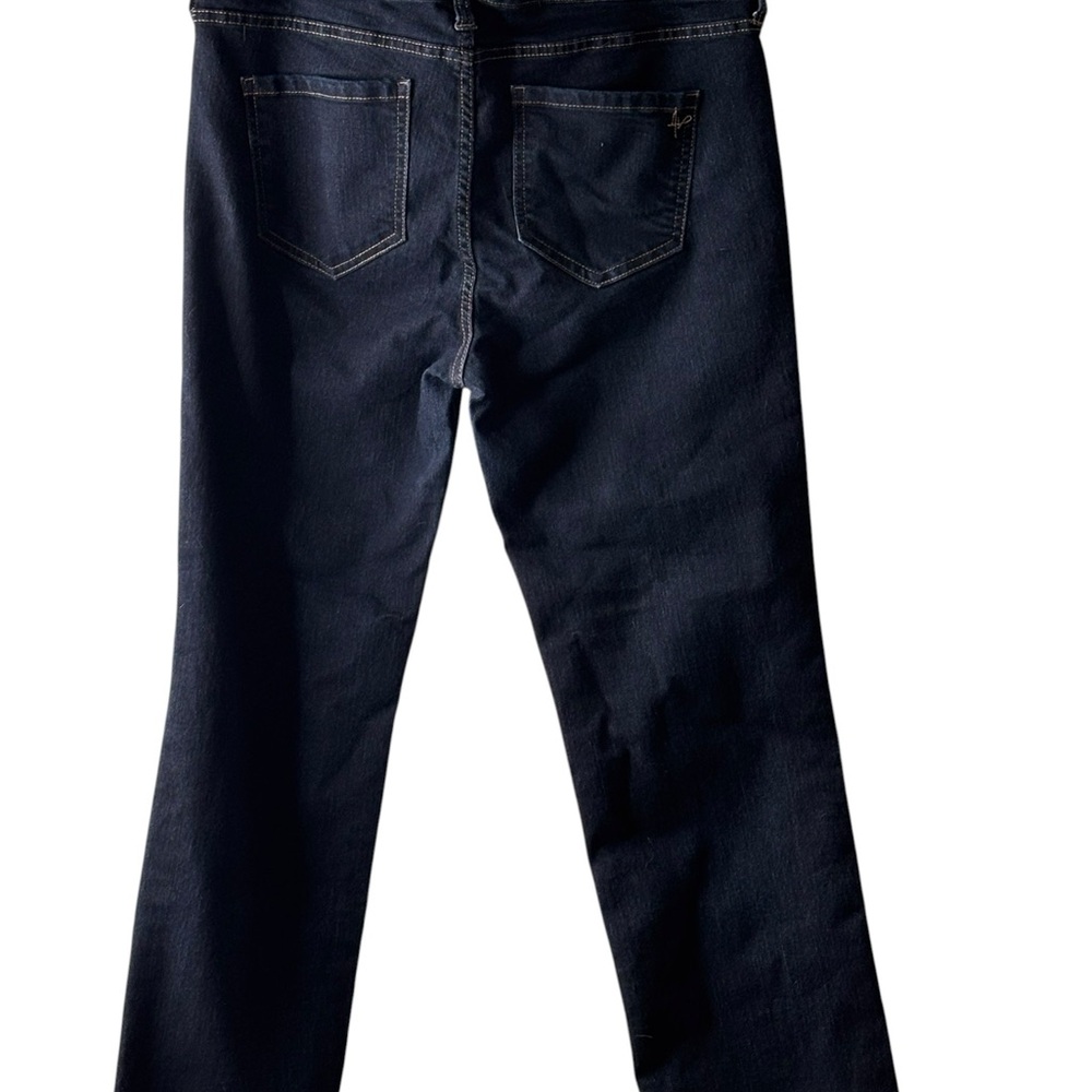 Liverpool Jeans Company Dark Blue Straight Leg Jeans with Contrast Stitching - Picture 2 of 5